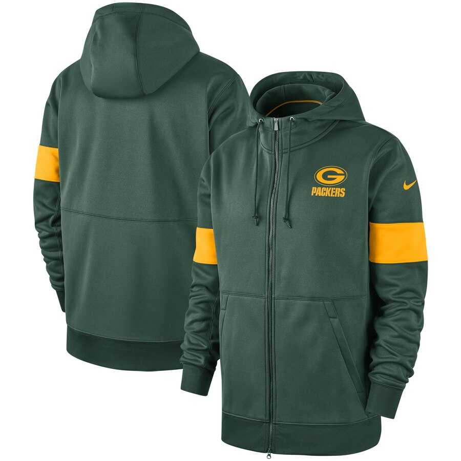 Green Bay Packers Nike Sideline Performance Full Zip Hoodie Green,We sell and wholesale Green Bay Packers Nike Sideline Performance Full Zip Hoodie Green on line form chian!
